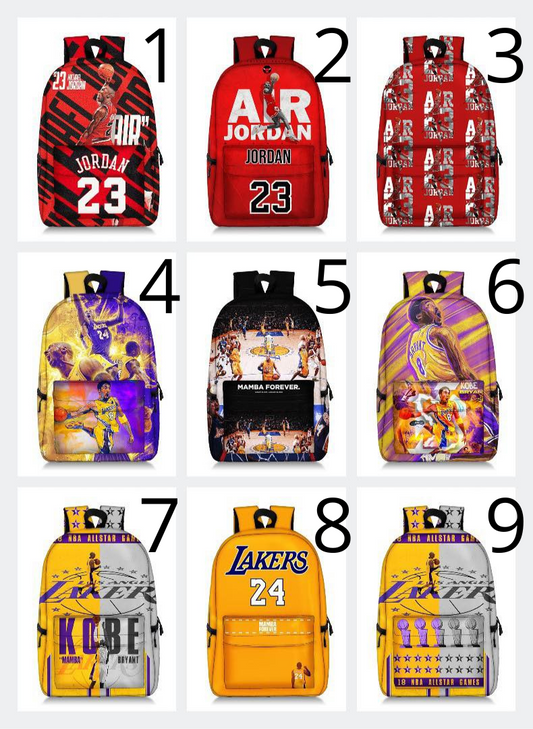 Lakers & Jordan Bookbags